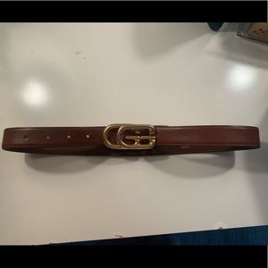 Vintage brown leather Gucci belt